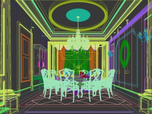 family - kitchen - restaurant 339 3D Model