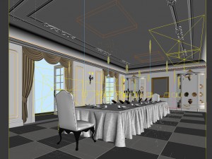 family - kitchen - restaurant 340 3D Model