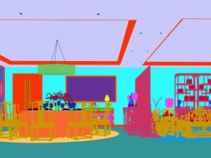 family - kitchen - restaurant 341 3D Model