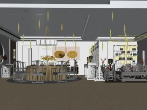family - kitchen - restaurant 341 3D Model