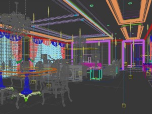 family - kitchen - restaurant 342 3D Model