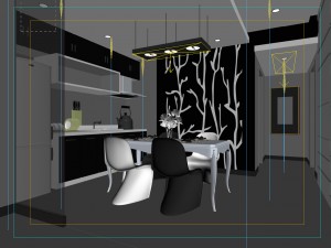 family - kitchen - restaurant 343 3D Модель