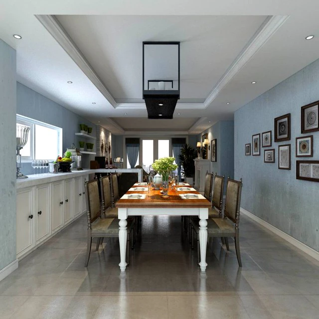 family - kitchen - restaurant 344 3D Model .c4d .max .obj .3ds .fbx .stl .blend