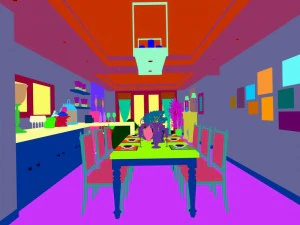 family - kitchen - restaurant 344 3D Model
