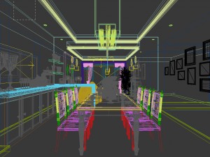 family - kitchen - restaurant 344 Modello 3D