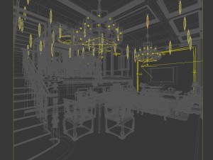 family - kitchen - restaurant 345 3D Model