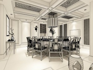 family - kitchen - restaurant 346 Modelo 3D