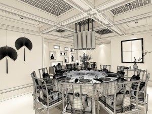 family - kitchen - restaurant 346 Modelo 3D