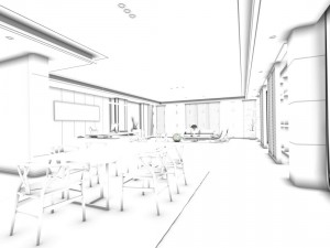 family - kitchen - restaurant 348 3D Model