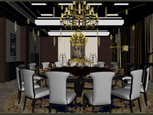 family - kitchen - restaurant 349 3D Модель