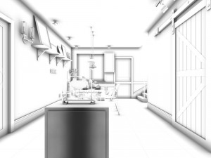 family - kitchen - restaurant 351 3D Model