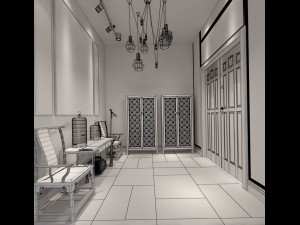 family - kitchen - restaurant 351 3D Model