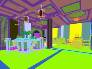 family - kitchen - restaurant 352 3D Model