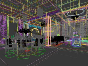 family - kitchen - restaurant 352 3D Modell