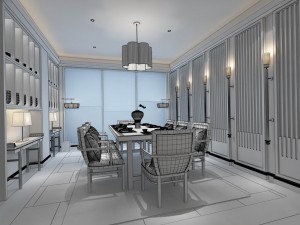 family - kitchen - restaurant 354 3Dモデル