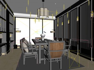 family - kitchen - restaurant 354 3Dモデル