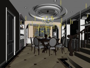 family - kitchen - restaurant 355 3D Model