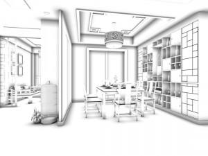 family - kitchen - restaurant 356 Modelo 3D