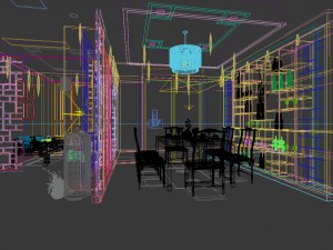 family - kitchen - restaurant 356 Modelo 3D