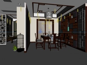 family - kitchen - restaurant 356 Modelo 3D