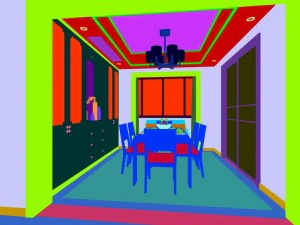 family - kitchen - restaurant 357 3D Model
