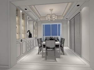 family - kitchen - restaurant 357 Modelo 3D