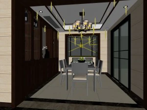 family - kitchen - restaurant 357 3D Model