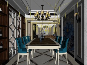 family - kitchen - restaurant 358 Modelo 3D