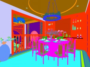 family - kitchen - restaurant 359 3D Модель