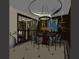 family - kitchen - restaurant 359 3D Модель