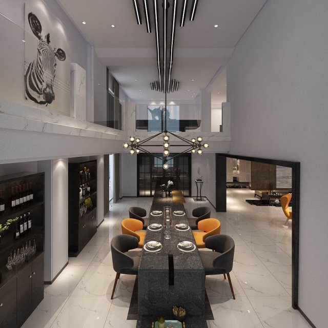 family - kitchen - restaurant 362 3D 모델 .c4d .max .obj .3ds .fbx .stl .blend 