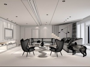 family - kitchen - restaurant 362 3D 모델