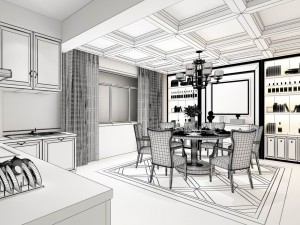family - kitchen - restaurant 364 3D Модель