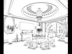 family - kitchen - restaurant 365 3D-Modell