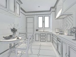 family - kitchen - restaurant 368 3D Model