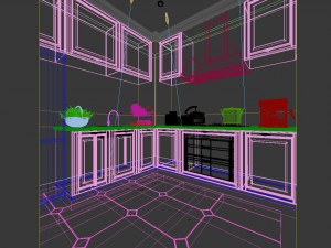 family - kitchen - restaurant 369 3Dモデル