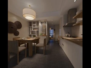 семья - кухня - ресторан 371 3D Модель