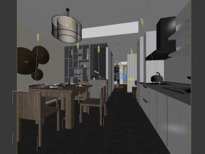 family - kitchen - restaurant 371 3D मॉडल