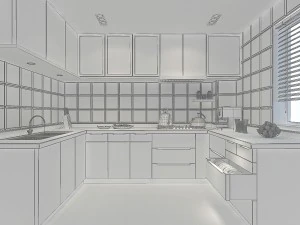 family - kitchen - restaurant 372 3D Model