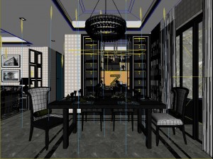 family - kitchen - restaurant 373 3D Model