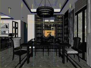 family - kitchen - restaurant 373 3D Model