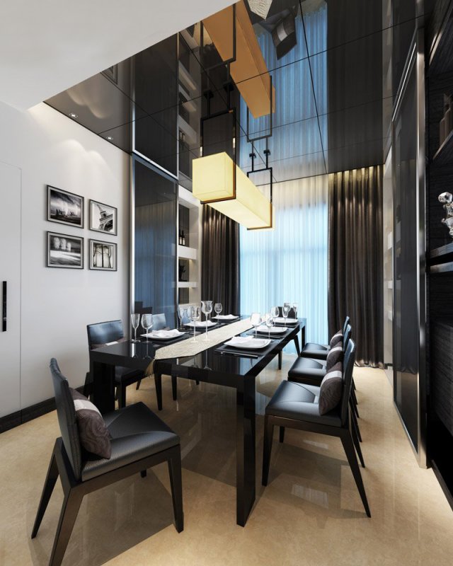 family - kitchen - restaurant 374 3D Model .c4d .max .obj .3ds .fbx .stl .blend 