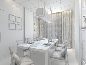 family - kitchen - restaurant 374 3D Model