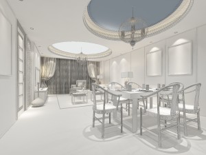 family - kitchen - restaurant 375 Modello 3D