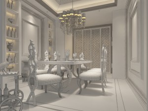 family - kitchen - restaurant 378 3D Модель