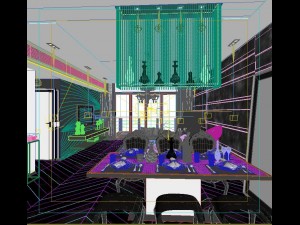 family - kitchen - restaurant 379 3D Model