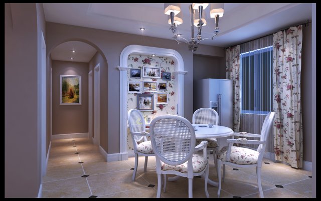 family - kitchen - restaurant 382 3D Модель .c4d .max .obj .3ds .fbx .stl .blend 