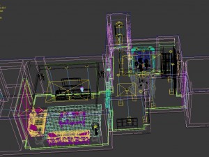 family - kitchen - restaurant 382 3D Модель