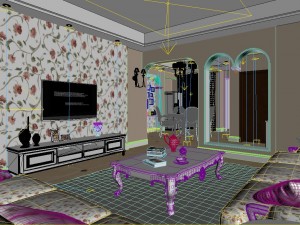 family - kitchen - restaurant 382 3D Модель