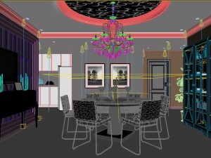 family - kitchen - restaurant 383 3D Model
